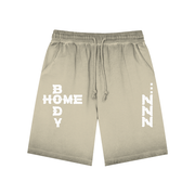 Khaki Homebody Friends Reverse Dyed Sweatshorts