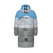 Homebody Friends Cloudy Sky Unisex Long Down Jacket