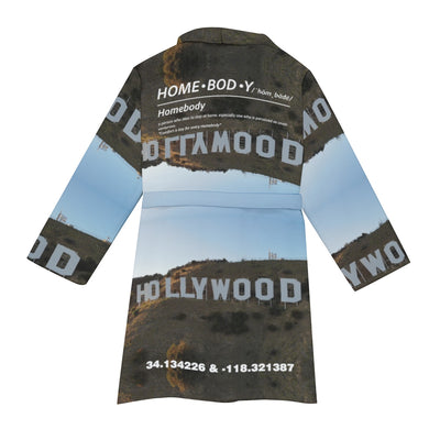 "Hollywood" Homebody Friends Robe mockup rear view