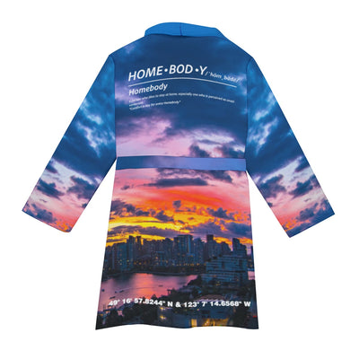 "Vancouver" Homebody Friends Robe mockup rear view